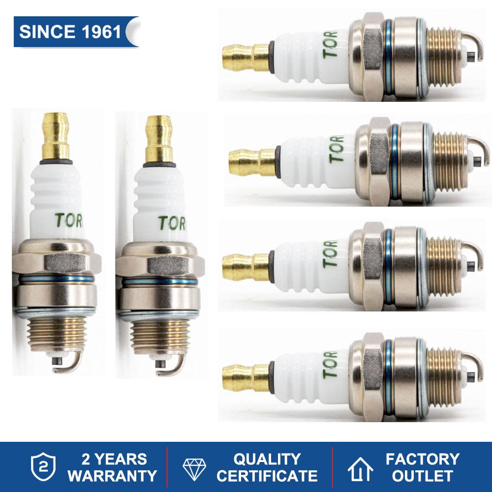 4-6PCS Small Engine Nut Type Spark Plugs TORCH L7RTC Replace for WSR6F BPM7A BPMR7A  W22MP-U W22MPR-U Champion RCJ6Y