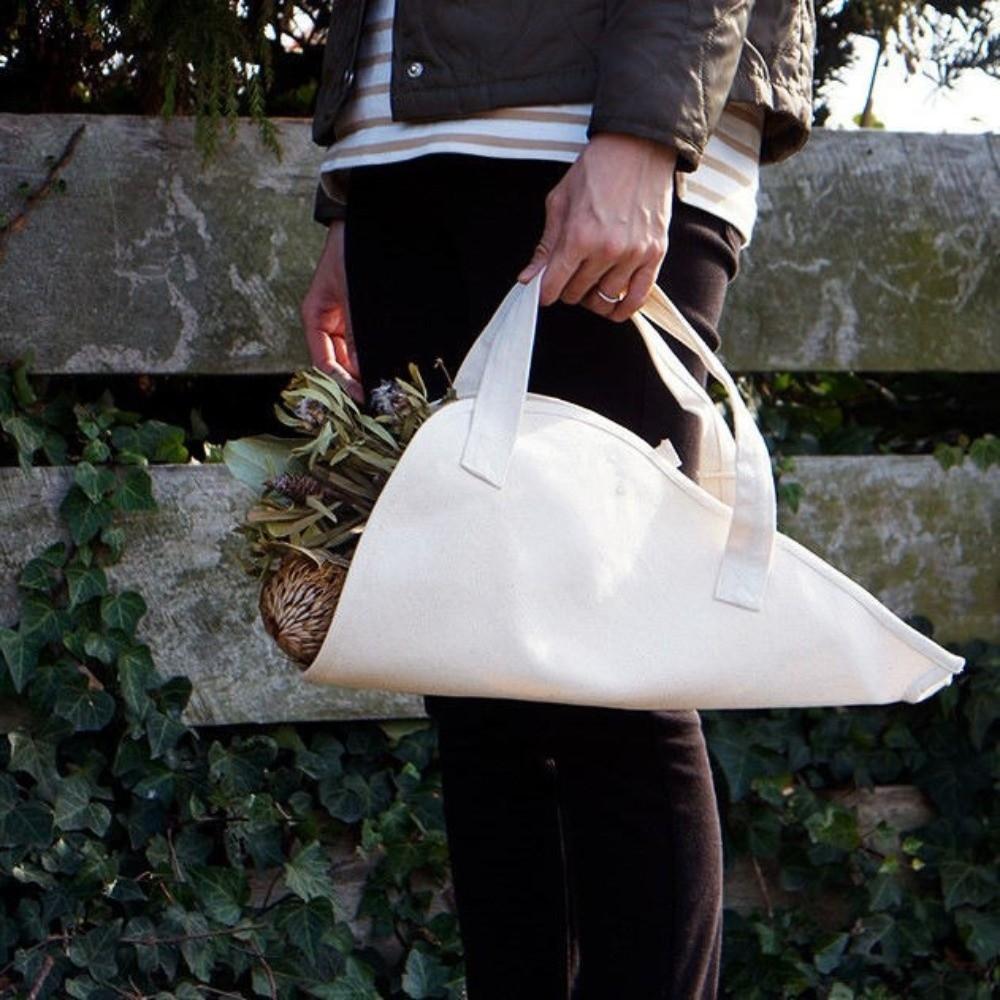 Thickened Bouquet Storage Bag with Handle Flower Cloth Tote Bag Flower Picking Carrier Gift Giving