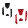 Car Interior Car Steering Wheel Logo Carbon Fiber Sticker Protective Decoration for Honda Civic Dio Crv Fit CR-V Accord Odyssey