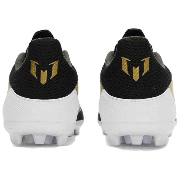 Adidas F50 League Comfortable Versatile Artificial Turf PU Fabric Synthetic Leather Soccer Shoes Unisex Soccer Shoes Black Gold JH9627