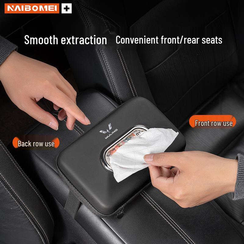 Compatible Tissue Box for Wuling Hongguang, Rongguang, Kaijie, Xingchen, Xingchi, & Bingo Car Armrests