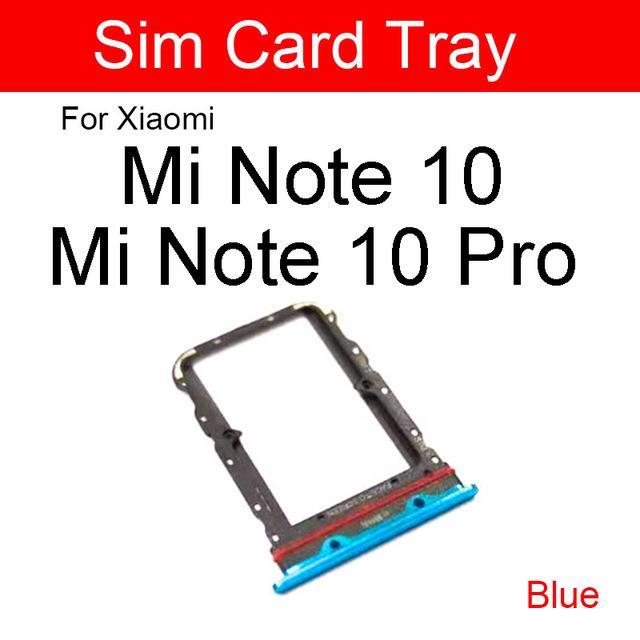 Держатель лотка для sim-карты для Xaiomi Mi 10/10 Lite / 10 Pro / Note 10 / Note 10 Pro, держатель для sim-карты, слот для адаптера Micro SD, запасные части