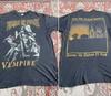 1996 Футболка Cradle Of Filth Вампир Двусторонняя Черная футболка Мужская Женская Унисекс