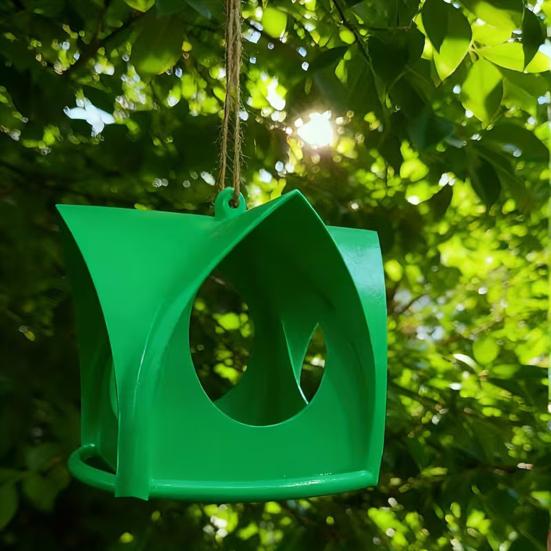 Подвесная кормушка для птиц, уличная, в форме хижины, кормушка для колибри, открытая конструкция, станция для кормления диких животных, для сада, балкона, крыльца, белок, колибри, зяблика