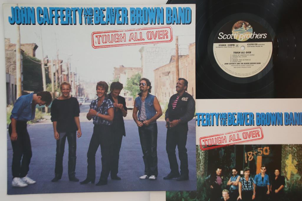 Виниловая пластинка JOHN CAFFERTY - Tough All Over C25Y0128 SCOTTI BROS 1985 Япония Рок Б/у