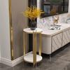 Floor-Standing Flower Stand with Marble Top