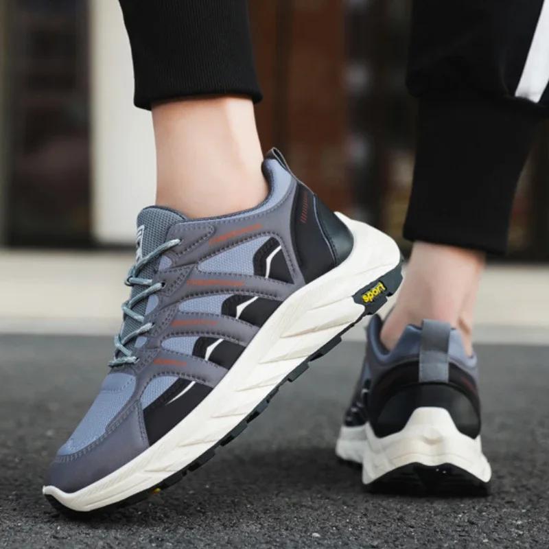 Модная Новая Мужская Спортивная Обувь Удобная Нескользящая Мужская Повседневная Обувь Уличная Платформа Обувь для Бега Дизайнерская Мужская Обувь Tenis кроссовки
