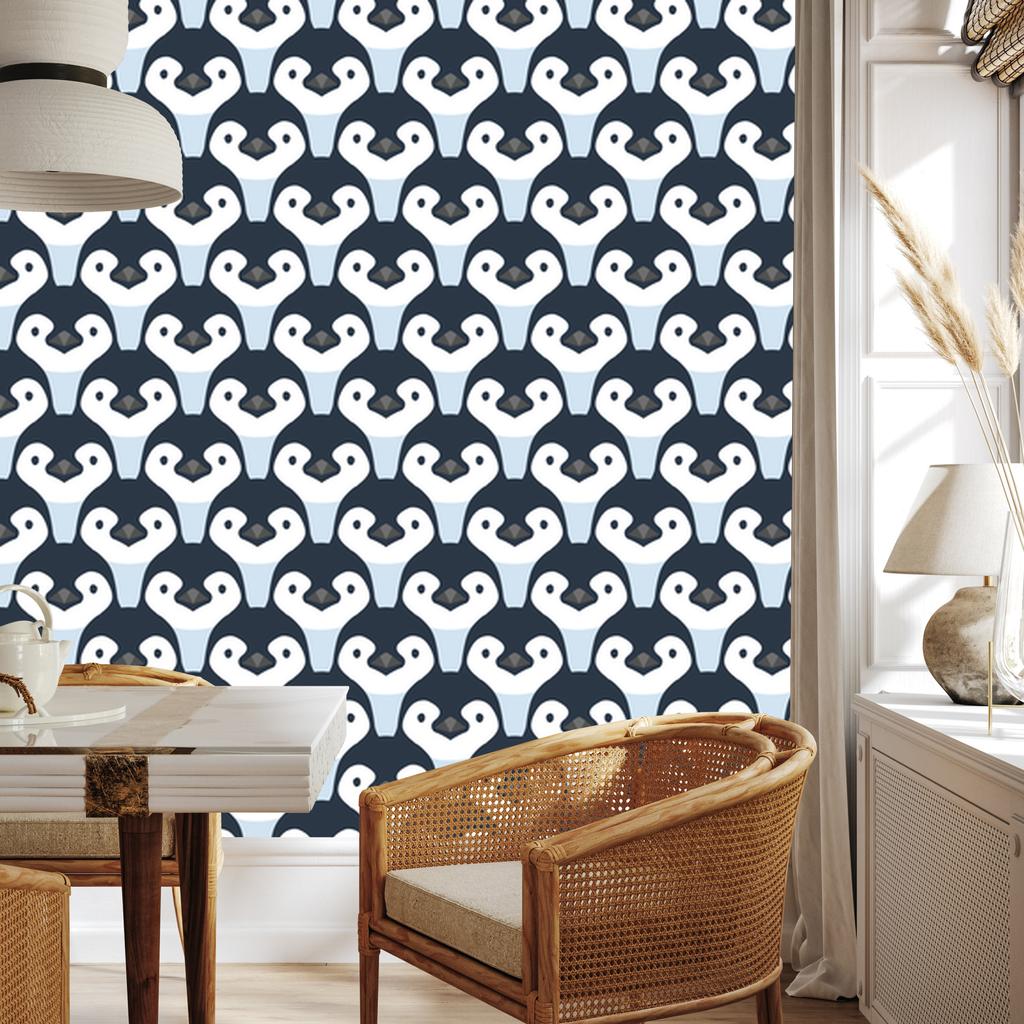 Penguins wallpaper for living room and bedroom 50x1000