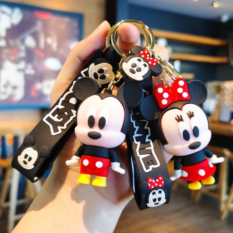 Брелок для ключей в виде мышки Минни, модный, милый, мультяшный, подвеска для рюкзака, кукла в подарок