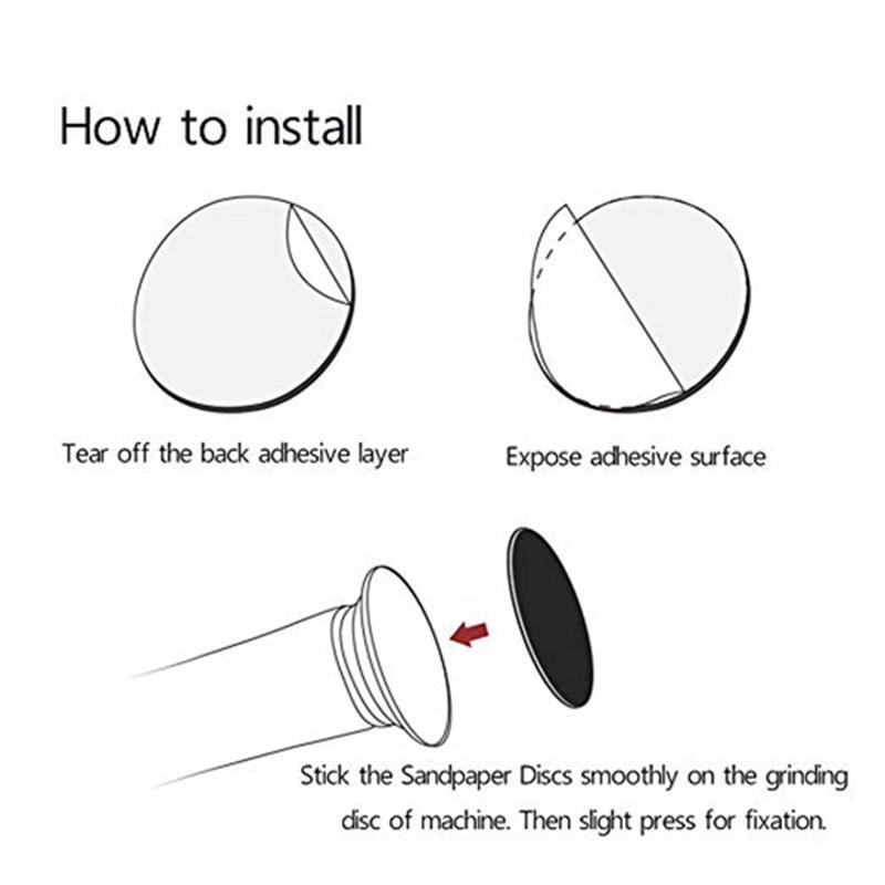 60 шт., сменный диск наждачной бумаги, аксессуары для электрического инструмента для удаления мозолей на ногах, пилка для ног для педикюра