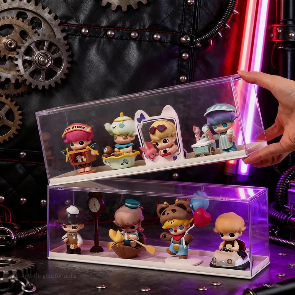 Премиальная коллекционная полка Пылезащитный дисплей для игрушек в слепой коробке Хранение 1/2/3 слоя на выбор