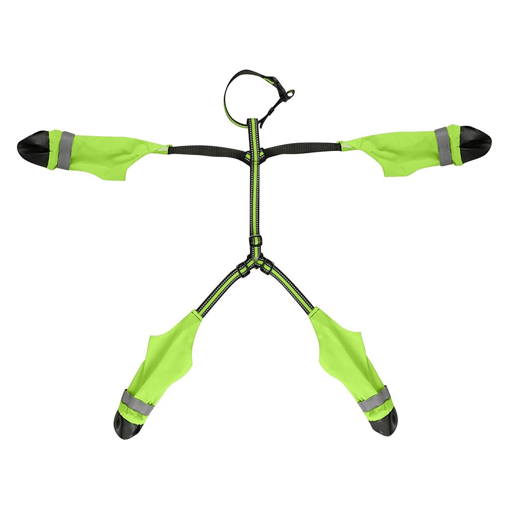 Dog Suspender Booties Anti-Slip Dog Paw Protector Waterproof Boot Leggings Adjustable Dog Shoes For Winter Snow Raining Hiking