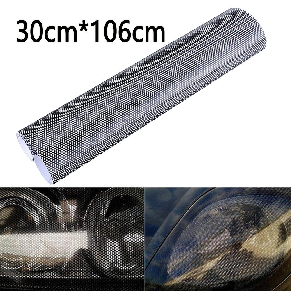 Светло-черная дымчатая тонировочная пленка, виниловая наклейка, ширина 30 см, фара, задний фонарь, автомобильная виниловая пленка, наклейка, фольга, покрытие, стайлинг автомобиля