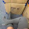 Women Shoes 2024 Winter New Fashion Knitted Long Chunky High Heels Socks Boots Female Over The Knee Elastic Skinny Women Boots