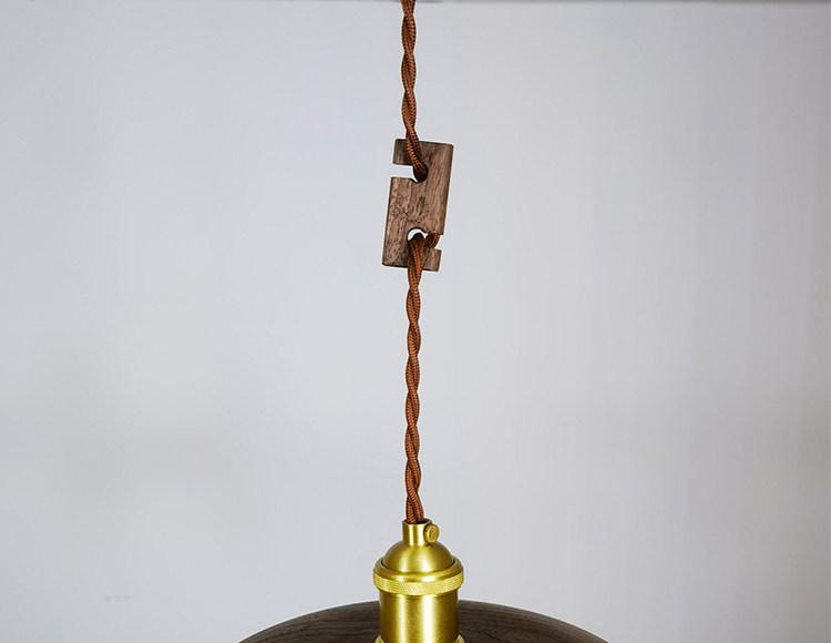 Cable Adjuster for Pendant Lights 3mm-10mm Diameter Wooden DIY Cord Hook Ideal for Home Decor Lighting