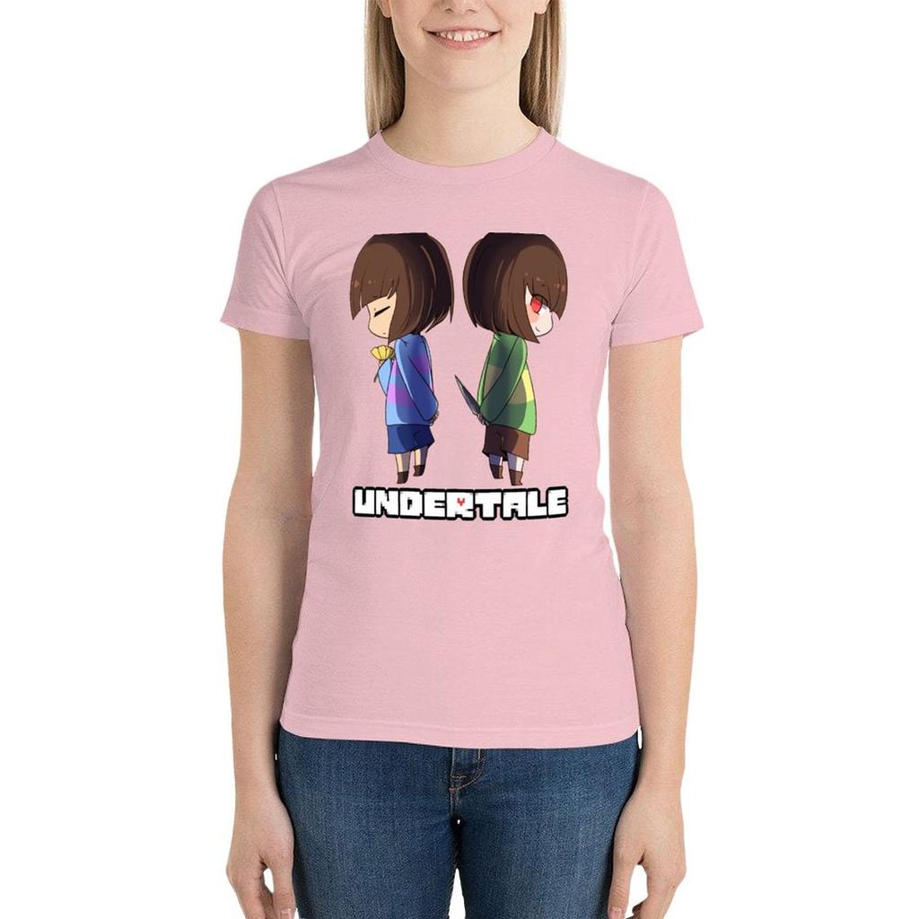 Undertale - Футболка Chara And Frisk с графикой, женская футболка