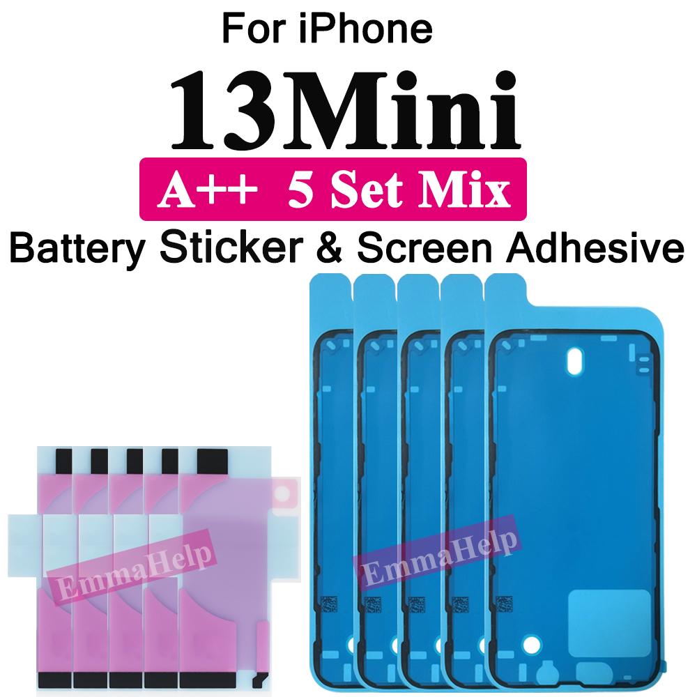 5 комплектов Водонепроницаемый клей для батареи Для iphone 14 12 13 11 15 16 Pro Max Plus Герметичная наклейка Полоски клейкой ленты для рамки LCD