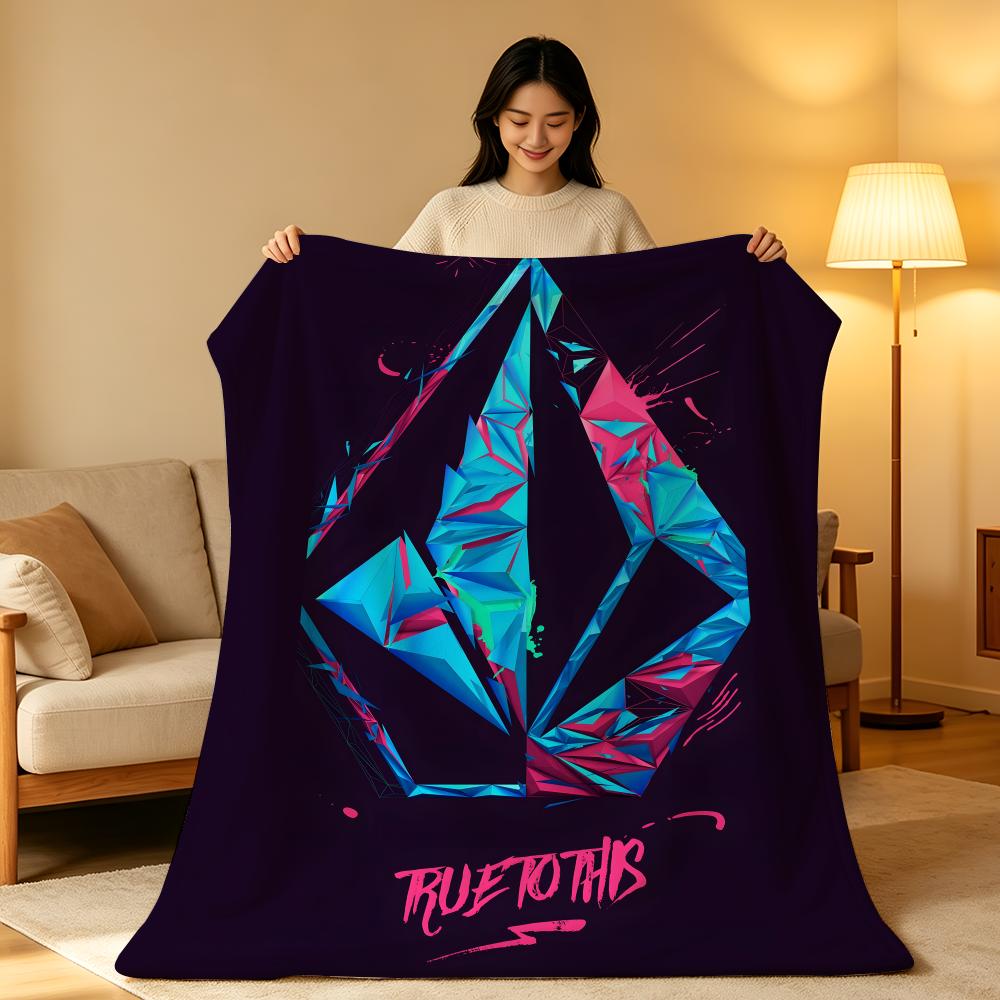 Бренд V-Volcom Плед Throw Высокой Плотности Короткий Плюш Мягкий Гипоаллергенный для Дивана Дремоты Кондиционируемой Комнаты