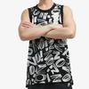 Jordan Dri-Fit Zion Full Print Basketball Performance Mesh Tank Top Men Tops Black DH0595-010