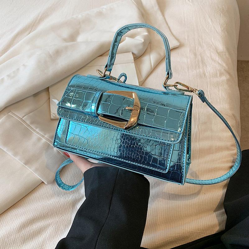 Silver Fashion Women's Shoulder Bag New Temperament Versatile Stone Pattern Handbags Luxury Designer Female Crossbody Bags