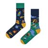 Creative and Fun Cartoon AB Trendy  Asymmetric Mandarin Duck  Men's and Women's Cotton Socks Medium High Socks