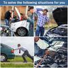 18V Battery Adapter Jump Starter, Anti-Spark Jumper Cable Clamps, Emergency Car Battery Booster for Dead Vehicle