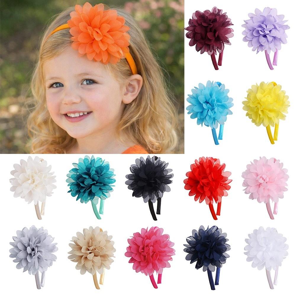 Big Flower Baby Headband Multi-Layers Hairband Fashion Accessory Hair Band Children Gifts