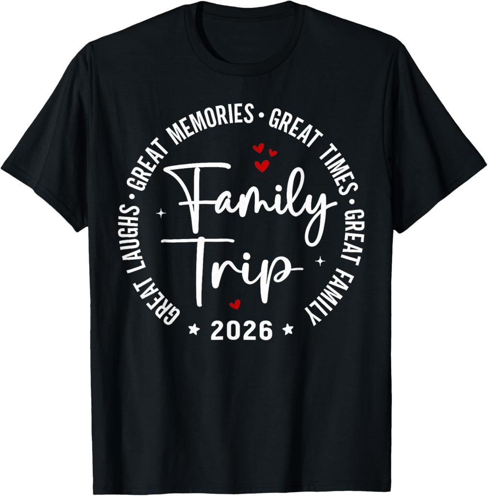 Family Trip Vacation 2026 Matching Summer Group T-Shirt