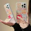 Animal Graffiti Avatar for Iphone13promax for Apple 15 Mobile Phone Case 16 Cute Xs Folding Stand