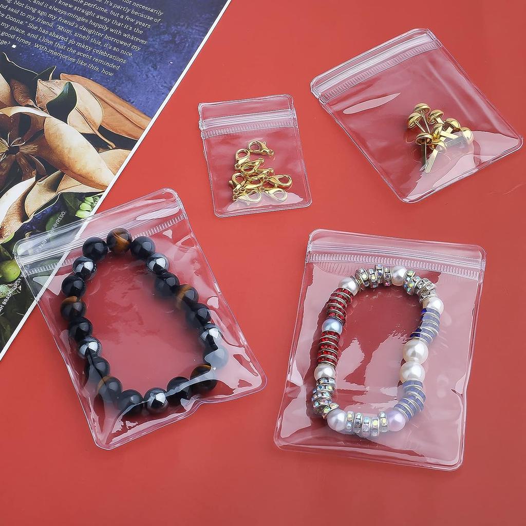 100 шт прозрачный мешок для хранения ювелирных изделий антиокислительный ожерелье браслет кольцо пластиковый портативный дисплей для хранения сережек органайзер