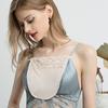 Silk anti-light artifact primer underwear chest cover v-neck low-neck inner with lace silk one-piece tube top