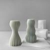 Unique and Elegant DIY Striped Mold Geometric Shape Candle Mold Convenient Silicone Mold for Striped Candle Crafting