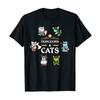 Adventurer Cats RPG D20 Dice RPG Fantasy Roleplaying Gamers T-Shirt for Kids Adults Humor Funny Cat Lover Clothing