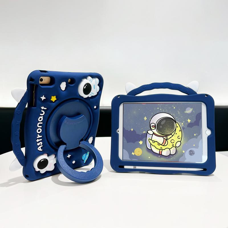 Cute Kids Case For Samsung Galaxy Tab A 10.1 A7 10.4 Lite8.7 A8 10.5 A9+A11+plus 11 Tablet Cover 360 Rotation Handle Stand Funda