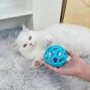 Игрушка для жевания собак, натуральный мяч из термопластичной резины с колокольчиком, интерактивная обучающая игра для домашних животных, игра с кошкой на открытом воздухе, чистка зубов щенка, принадлежности для моляров