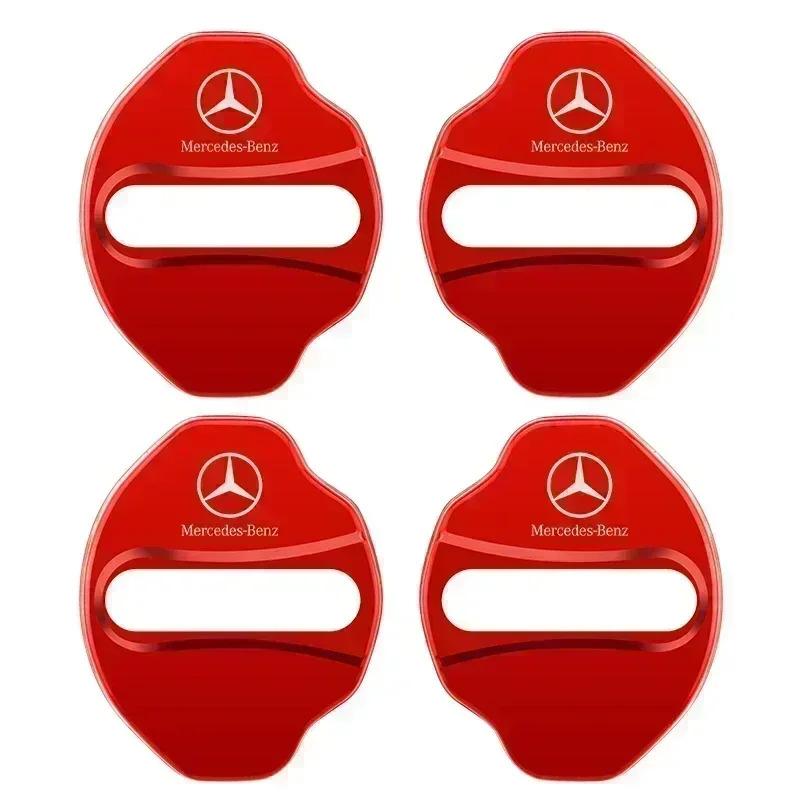 BTP5   4PCS Car Door Lock cover Protect Buckle Cover Latch Stop Anti Rust Car Accessories For Mercedes Benz W211 W210 W213 W203 W205