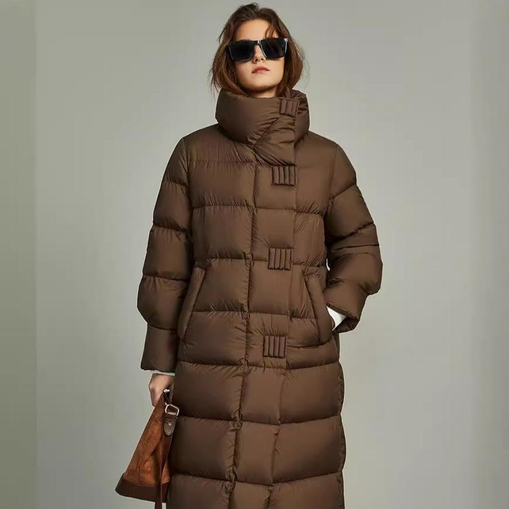 Хлопковая одежда Женская Зимняя средней длины Свободная Хлопковая одежда Утолщенная Теплая Чувство Дизайна Западного Стиля Хлопковая одежда Тренд