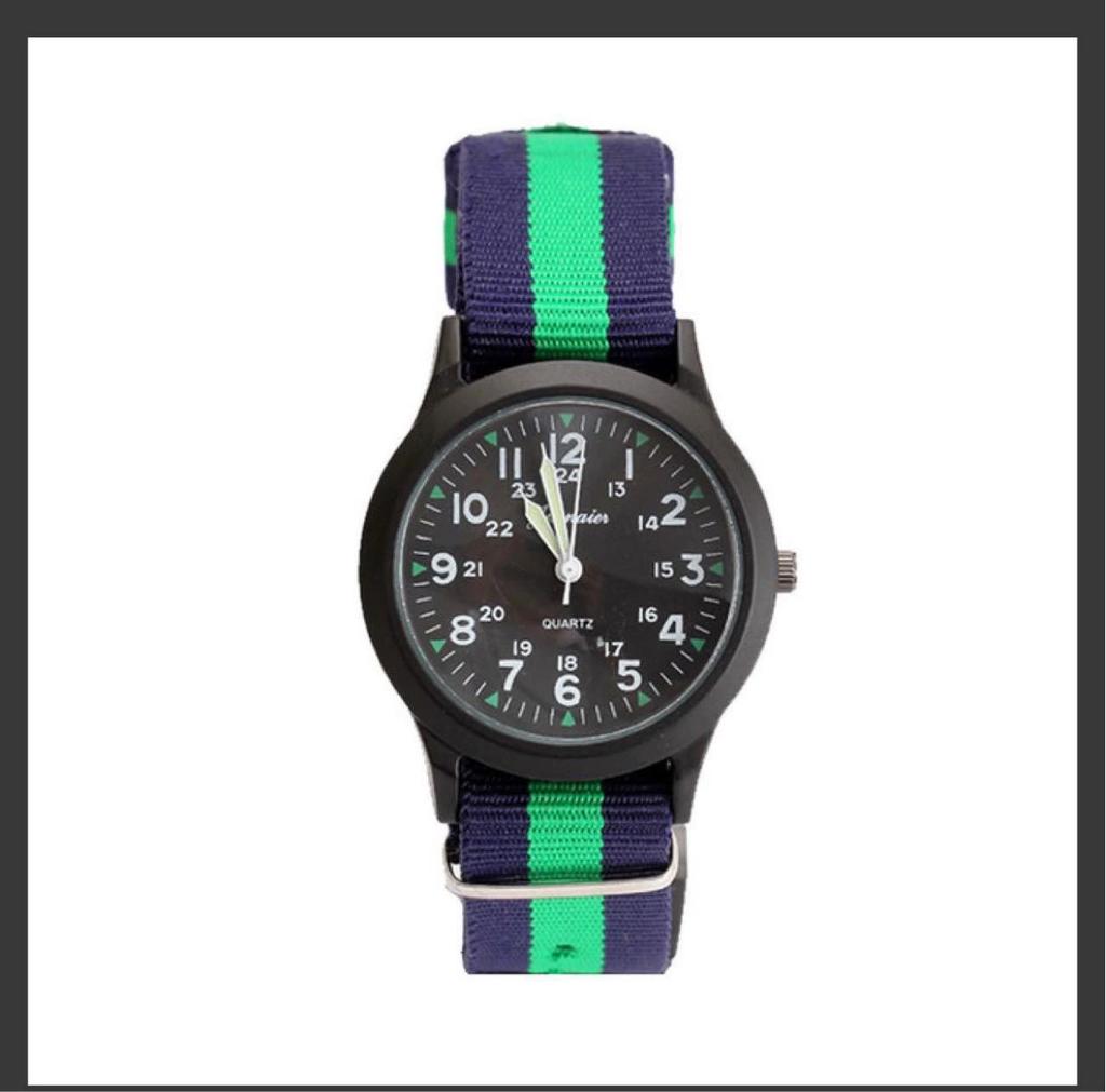 Unisex Casual Canvas Strap Watches with Pin Buckle Design