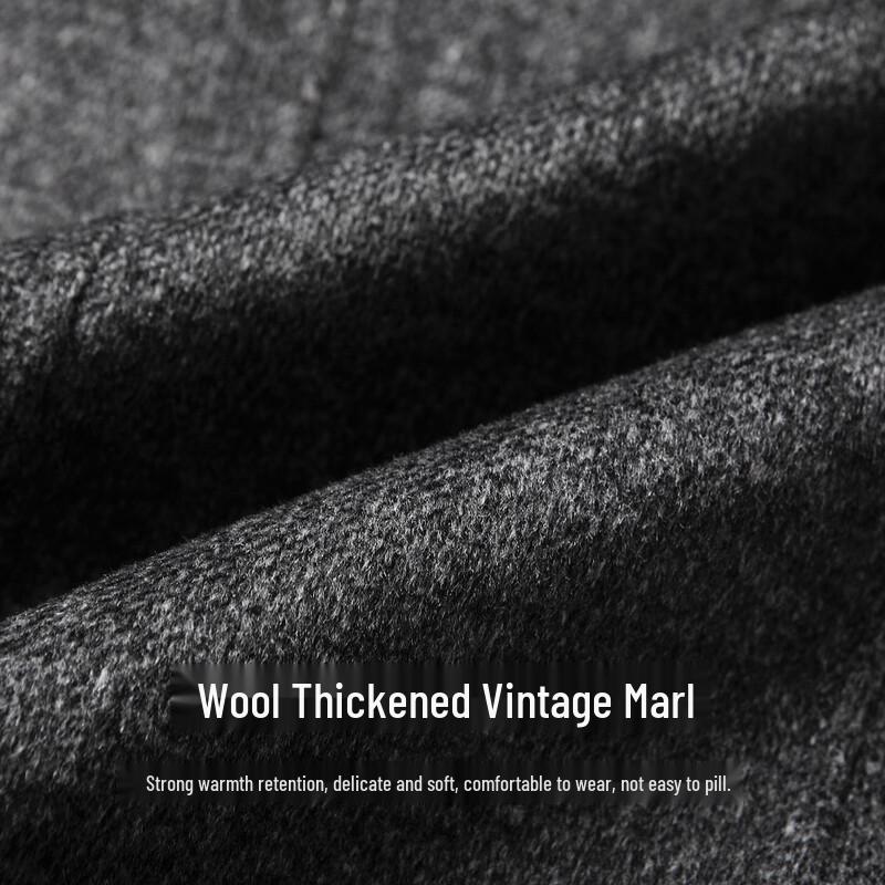 FIRS Мужское утолщенное пальто из смесовой шерсти, осенне-зимнее, в стиле business casual