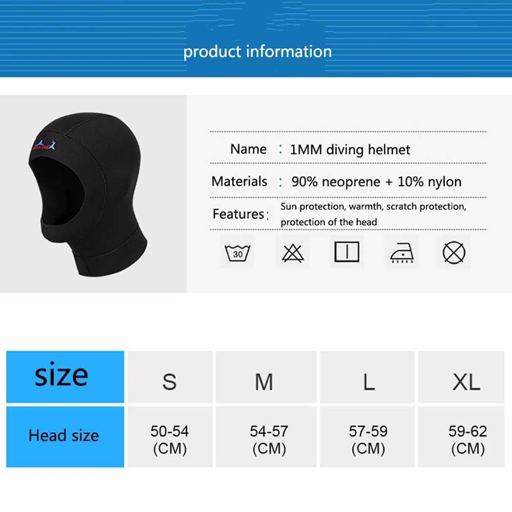 Hat Hood Shoulder Protect Hair Ear Diving Masks Swimming Hat Diving Cap Snorkeling Equipment