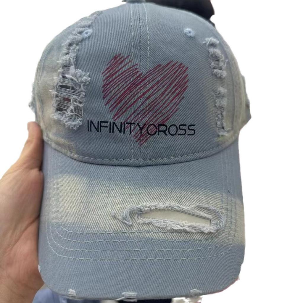 Новая рваная бейсболка ручной росписи для мужчин и женщин, повседневная шляпа для защиты от солнца, подчеркивающая лицо, маленькая и универсальная бейсболка, трендовая