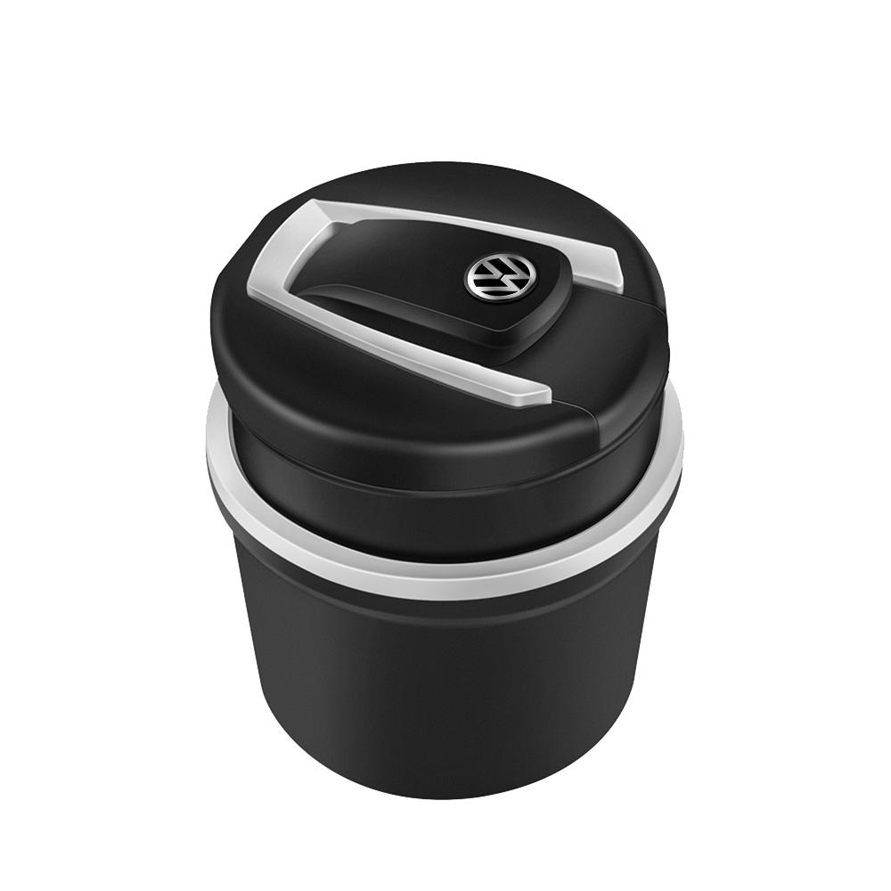 OBTLU1 1pc Led Light Car Ashtray Cigar Ash Tray Coin Storage Cup For VW GTI Rline Polo Golf Passat Tiguan Lavida Santana Accessories