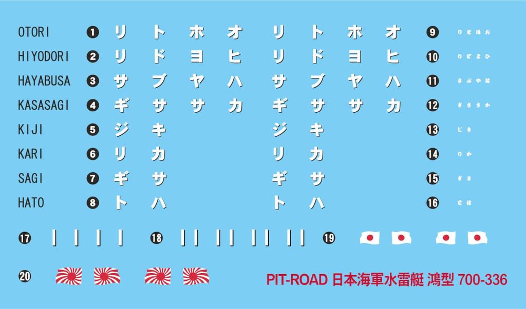 Skywave Series Imperial Japanese Navy Torpedo Boat Otori Plastic Model W273 Pit-Road 1/700 (Ship)
