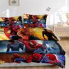 Spiderman Spiderverse Print 3Pcs Bedding Setduvet Cover With 2 Bedropillowcase Home Birthday Gift