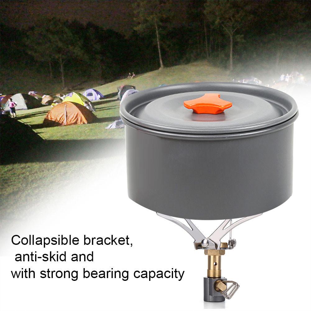 Портативная мини-складная прочная металлическая походная газовая плита для приготовления пищи, горелка