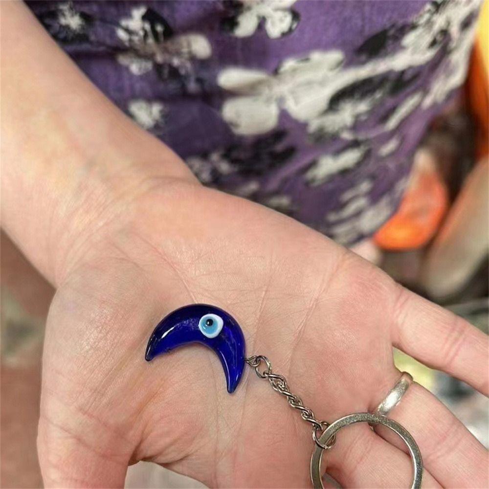 Слоник Брелок от сглаза Синий цвет Подвеска Рука Фатимы Модный Брелок Счастливый глаз Брелок для ключей от машины
