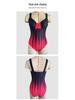 Gradient Sexy Backless One-Piece Swimsuit for Women
