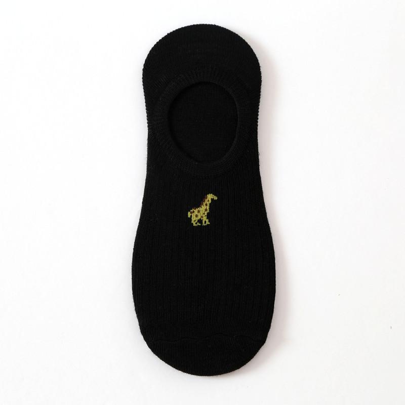 Women Invisible Socks Silicone Anti-slip Socks Animal Pattern Boat Socks