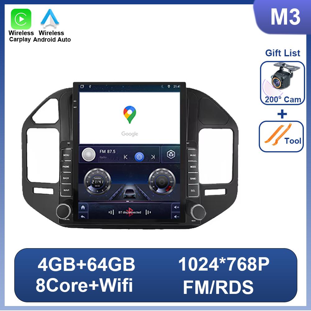 9,7-дюймовый Android для Mitsubishi Pajero 3 V73 2004-2011 Автомагнитола 2 din Мультимедийный видеоплеер GPS-навигация Вертикальный экран