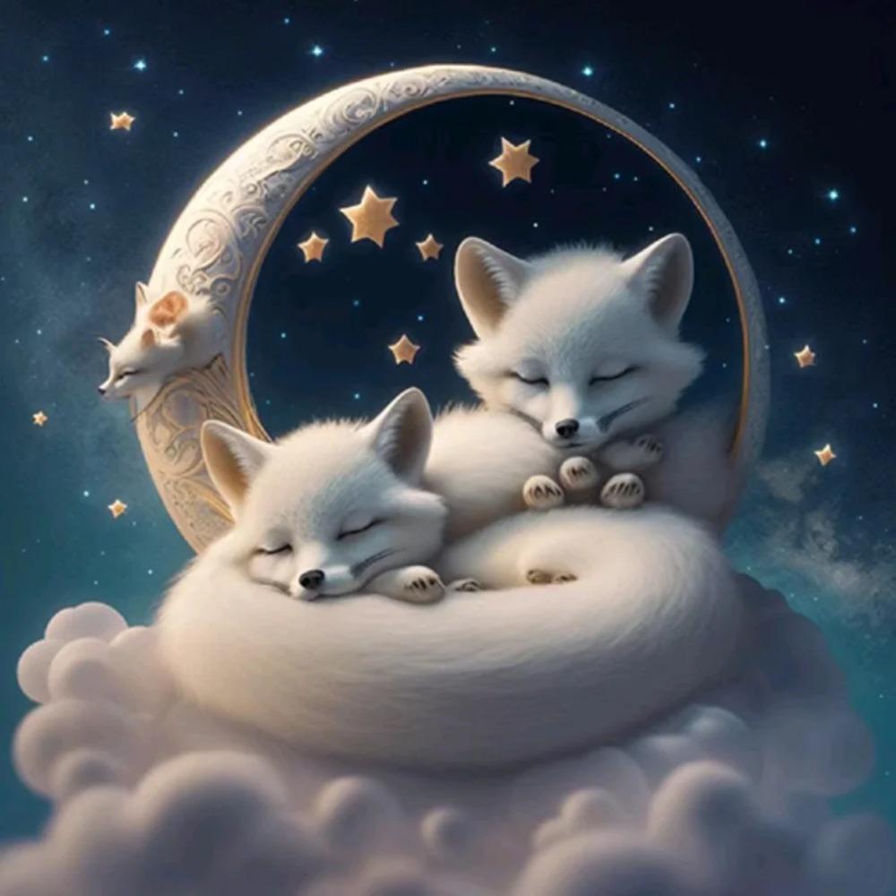 Алмазная картина, полная дрель, милое животное, круглая алмазная живопись, ручная работа, голубая роза, сделай сам, алмазная мозаика, картина, украшение дома